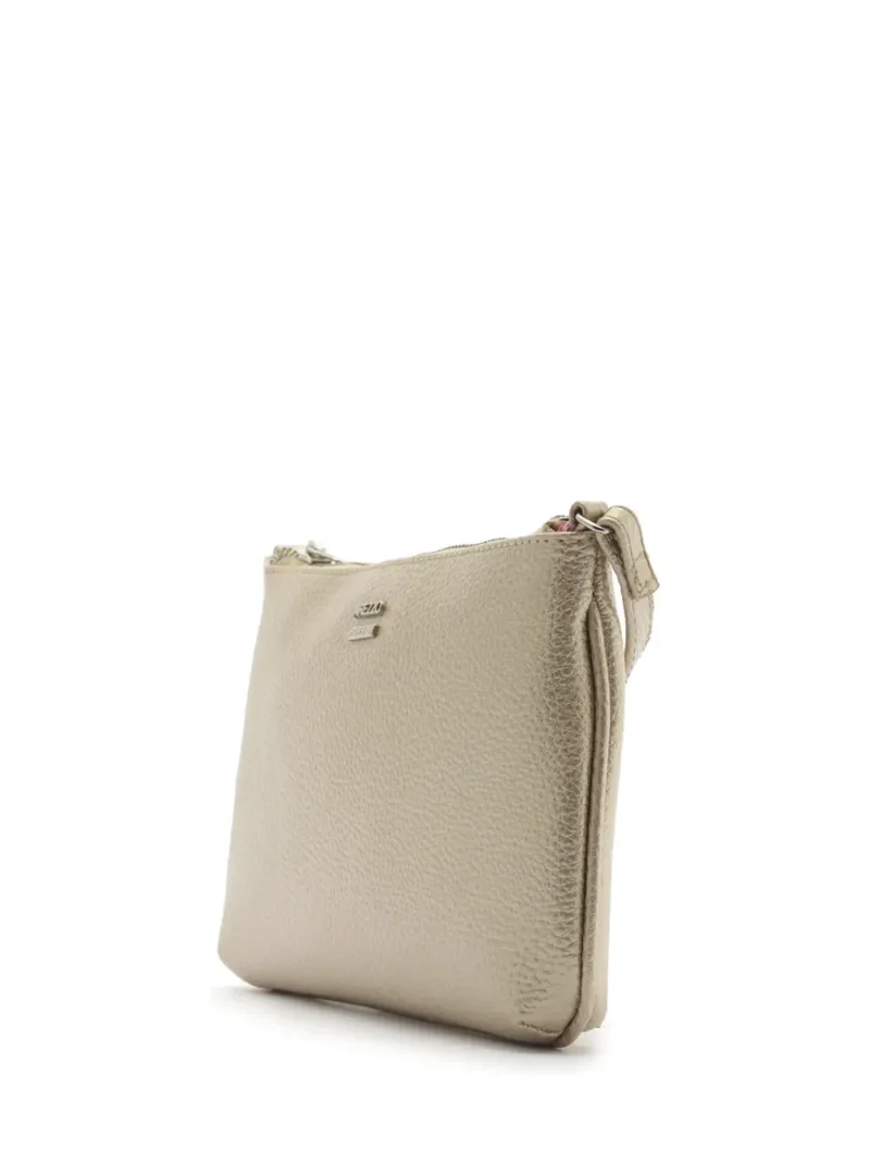 Alternative view of Mini Beige Leather Bag with Crossbody Strap