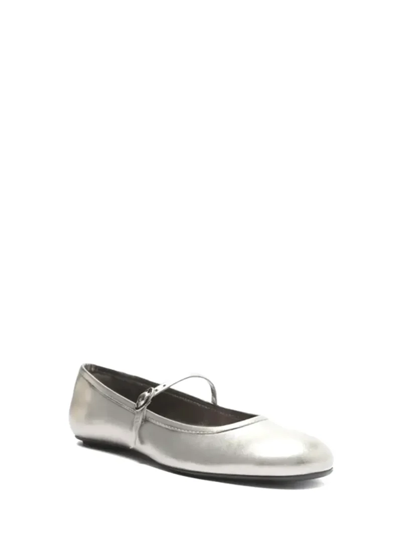 Alternative view of Silver Leather Ballet flats