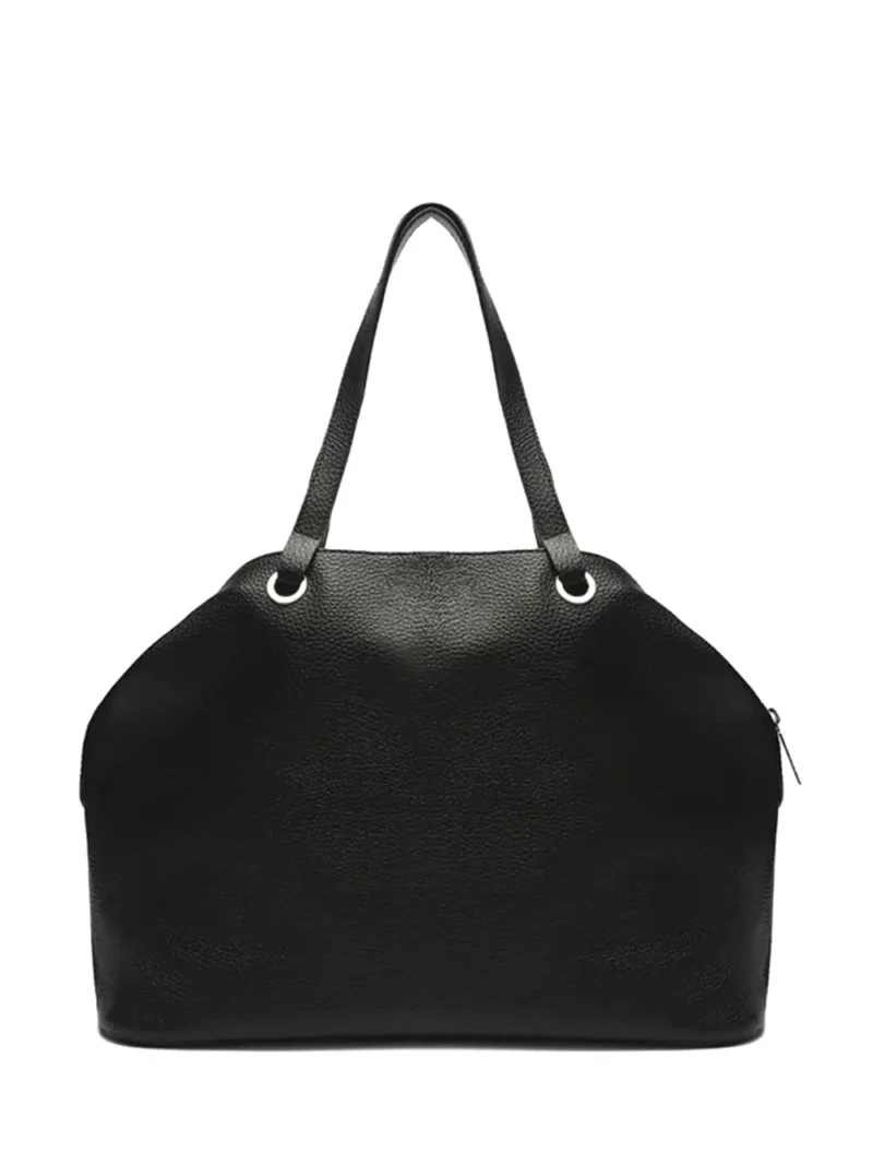 Mala Shopper Preta em Pele - Image 3