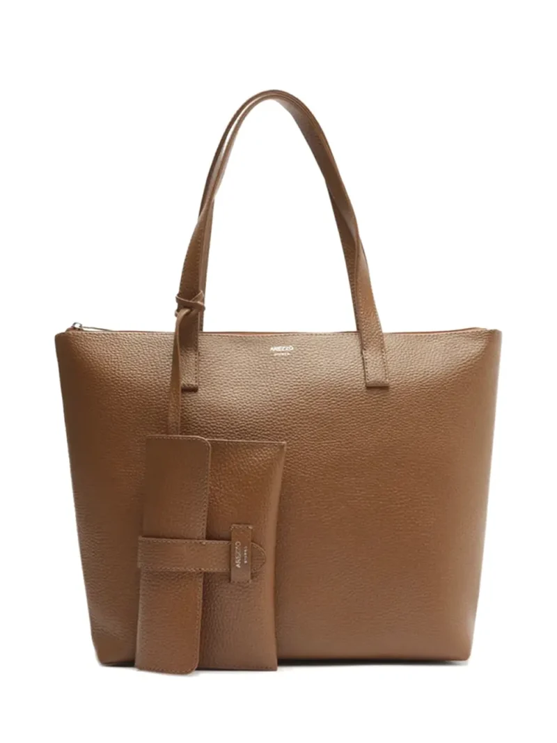 Mala Shopper em Pele Castanha