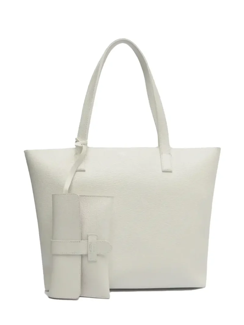 Mala Shopper em Pele Branca
