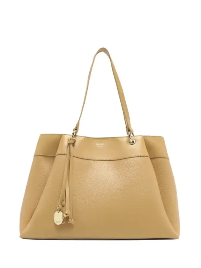 Mala Shopper em Pele Camel e Alça de Ombro