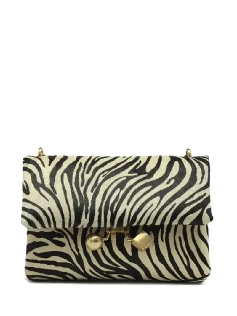 Mala em Animal Print e Alça de Ombro