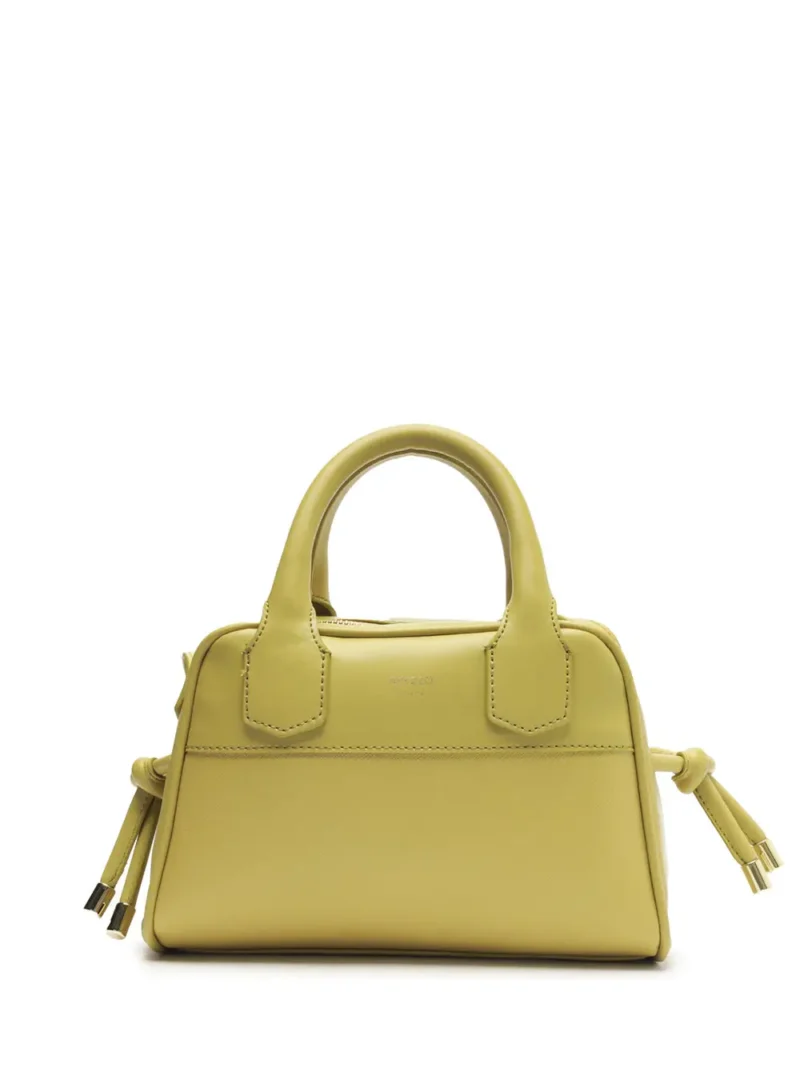 Mala Mini em Pele Amarela e Alça Tiracolo