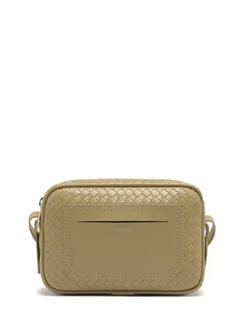 Mala Mini em Pele Beige Texturizada