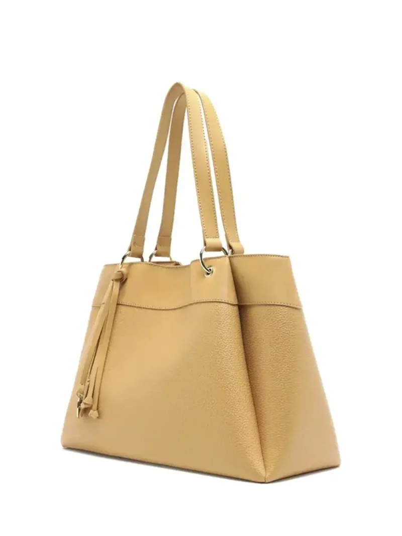 Alternative view of Mala Shopper em Pele Camel e Alça de Ombro