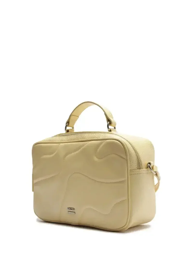 Alternative view of Mala Midi em Pele Beige e Alça Tiracolo