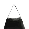 Black Leather Bag with Shoulder Strap