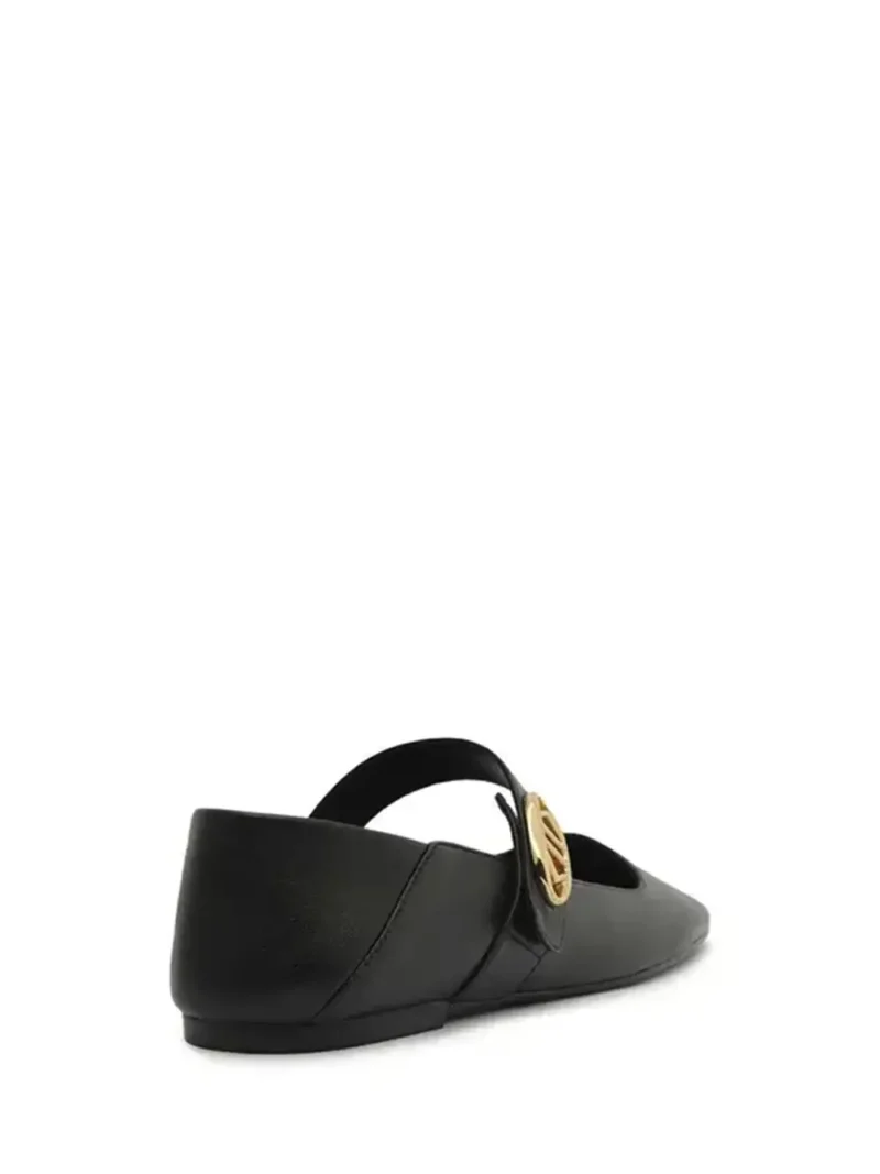 Ballet flats in black leather - Image 3