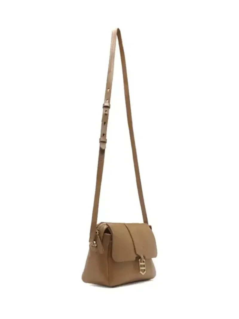 Brown Leather Bag with Shoulder Strap - Image 3