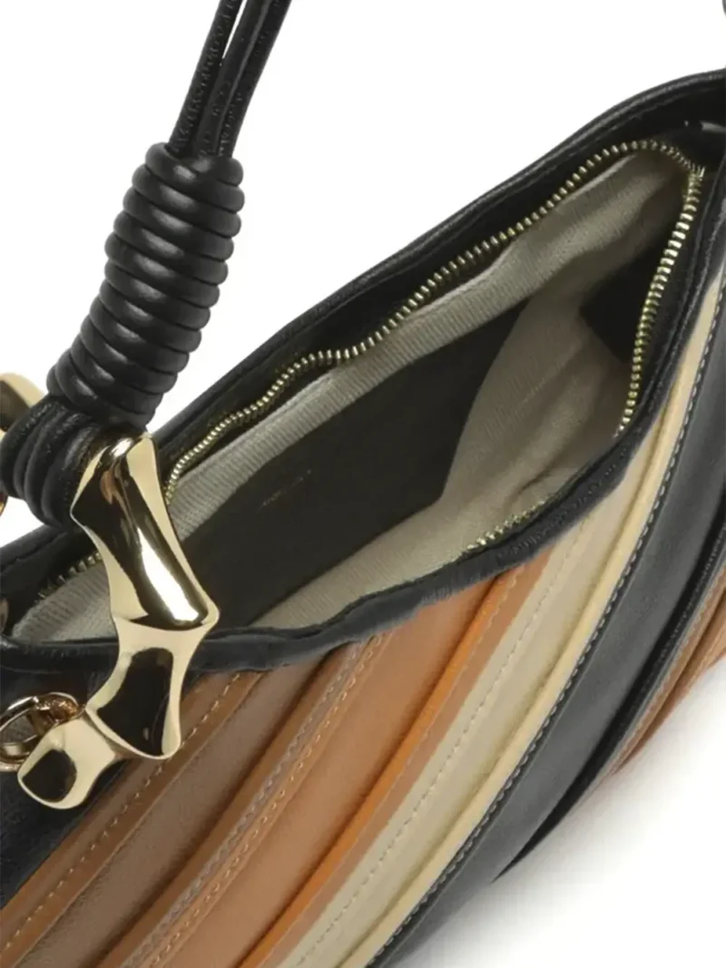 Black Multicolor Leather Bag - Image 4