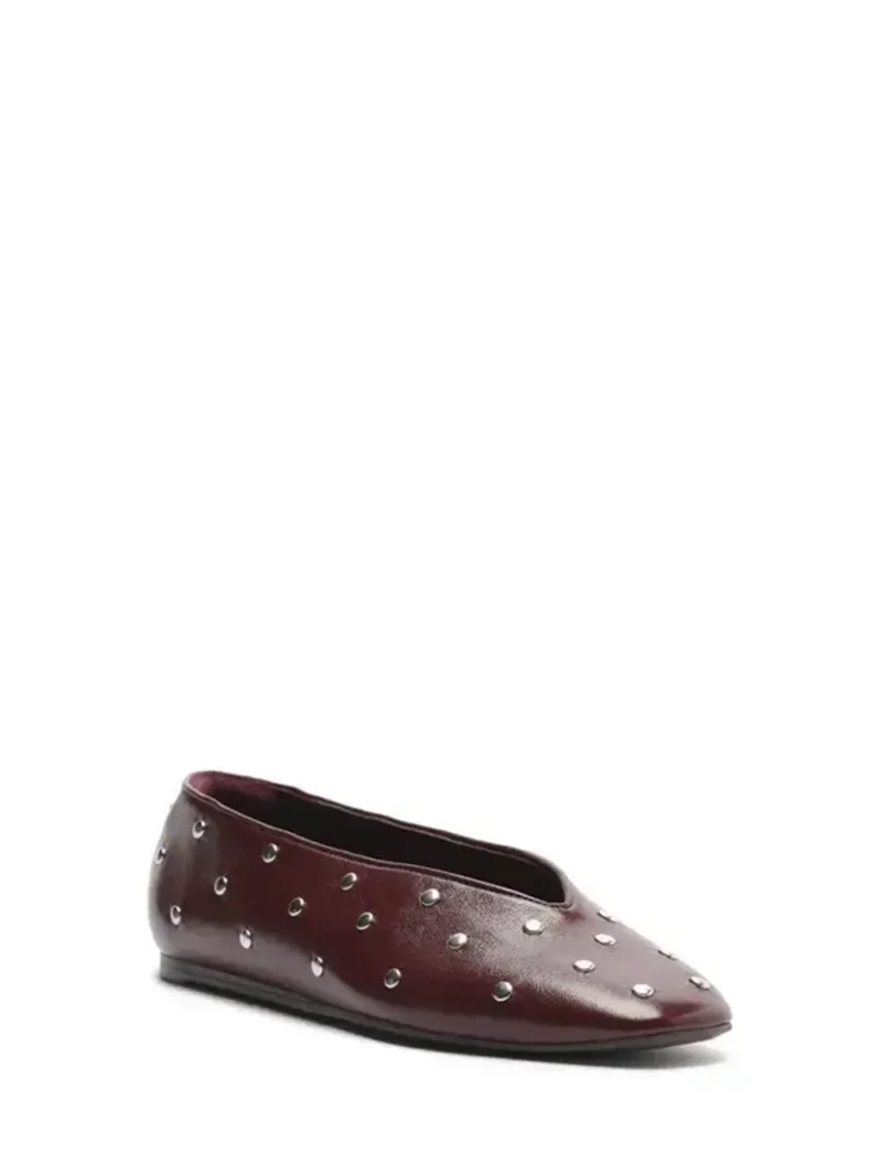Alternative view of Sabrina em Pele Bordeaux e Tachas