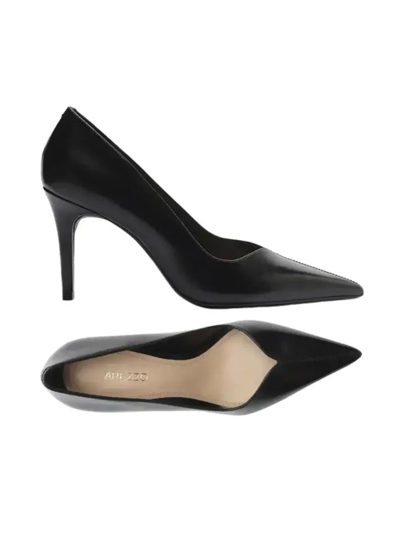 Black Leather Pumps - Image 4