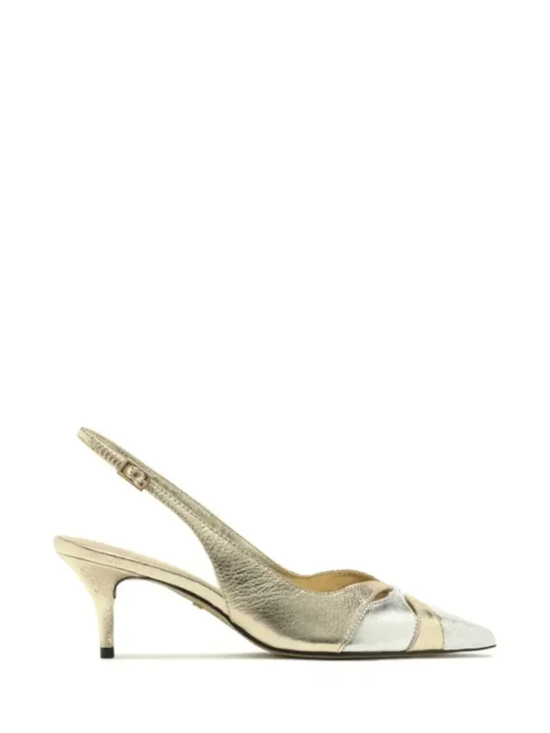 Scarpin em Pele Dourada