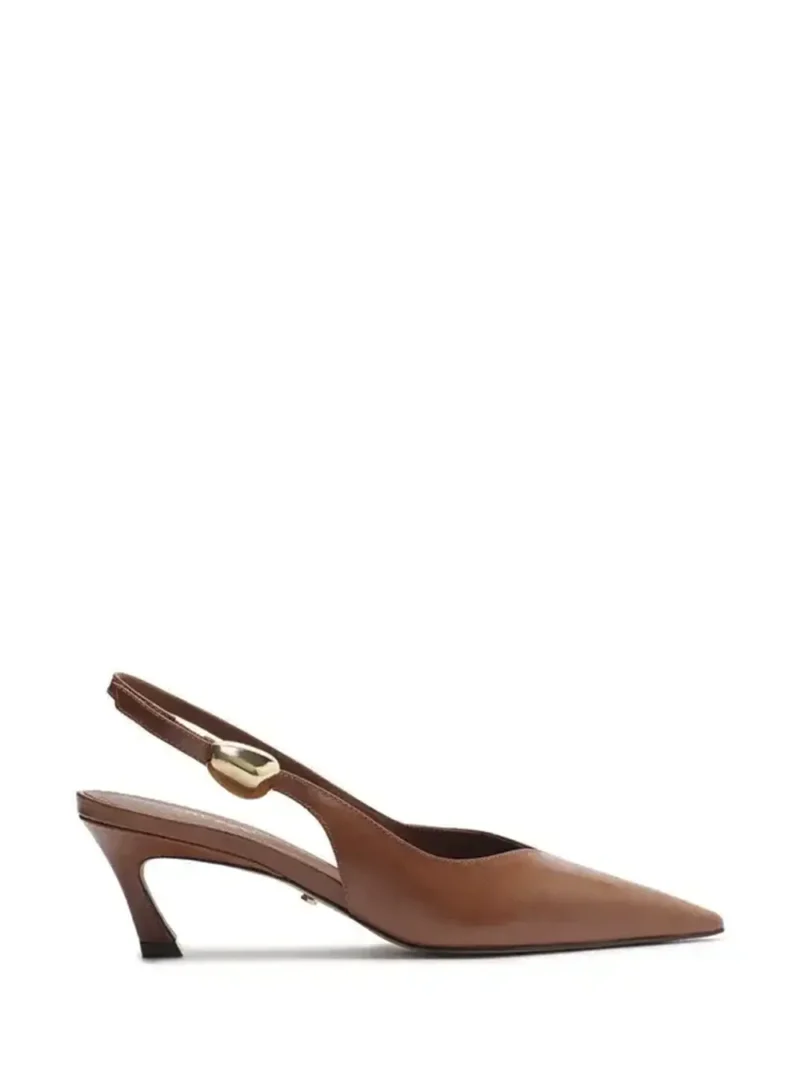 Scarpin em Pele Castanha