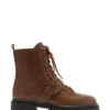 Brown Leather Boot with Laces
