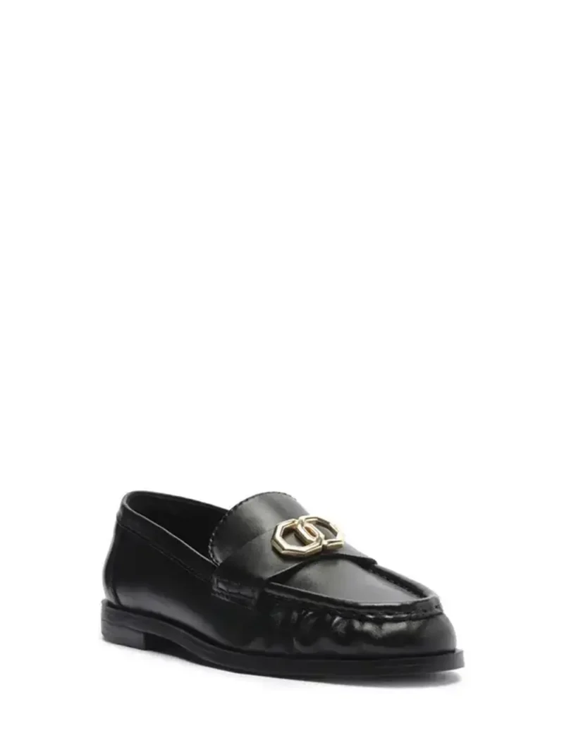 Alternative view of Loafer Preto em Pele