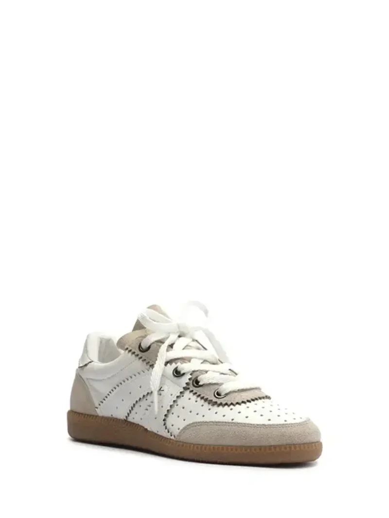 Alternative view of White Leather Sneakers