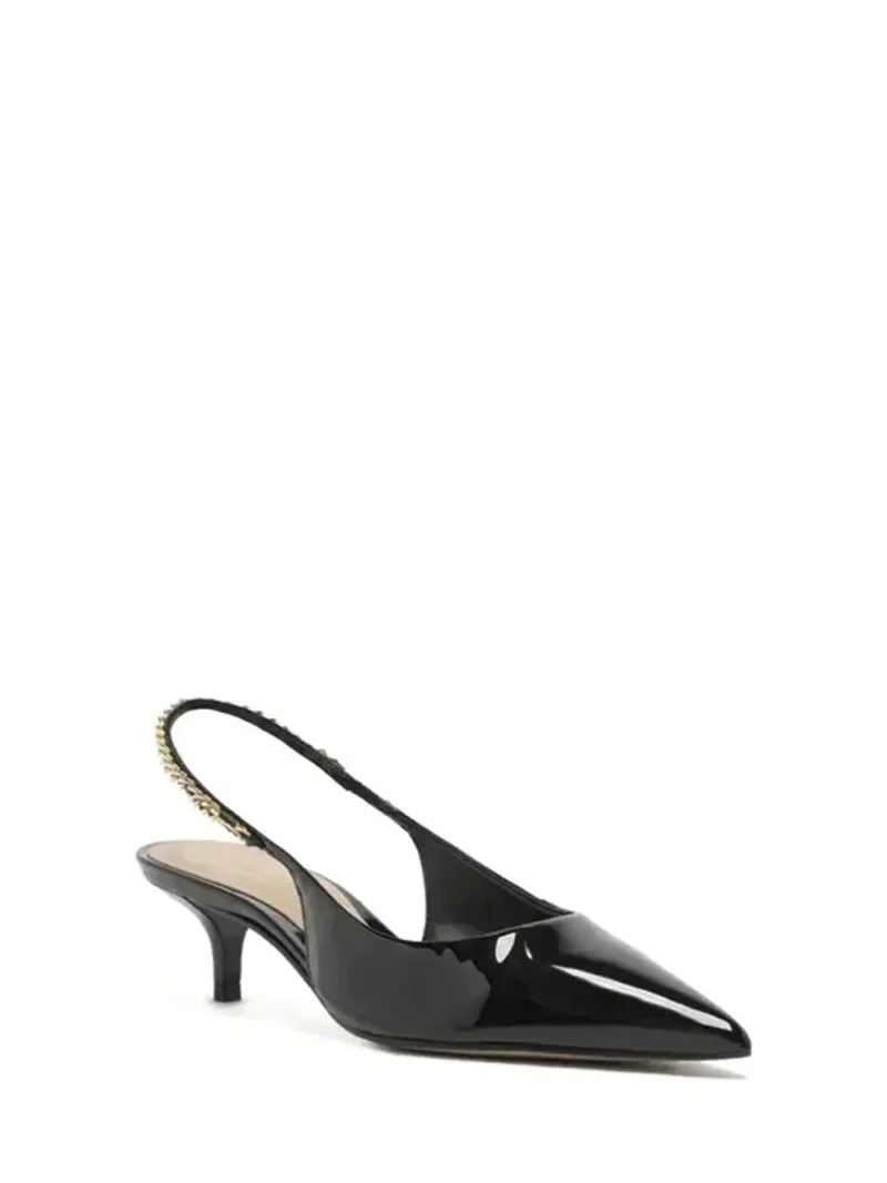 Alternative view of Scarpin Preto em Pele e Corrente