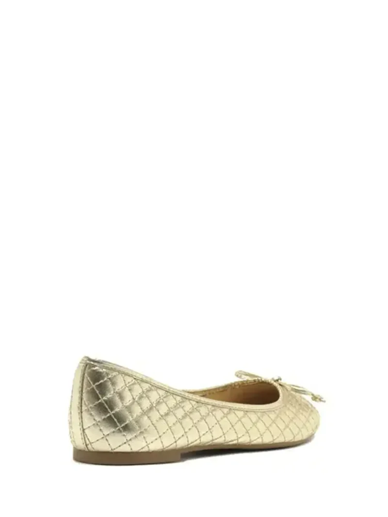Ballet flats in Golden Leather - Image 3