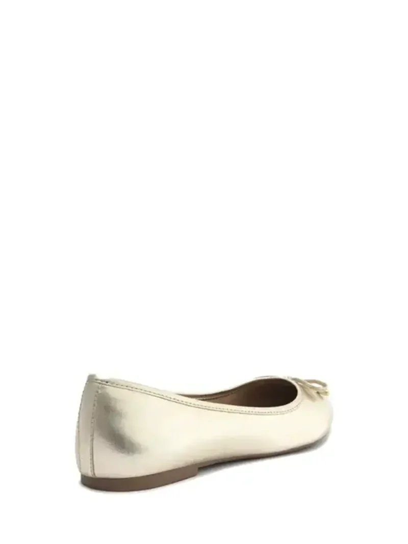 Ballet flats in Golden Leather - Image 3