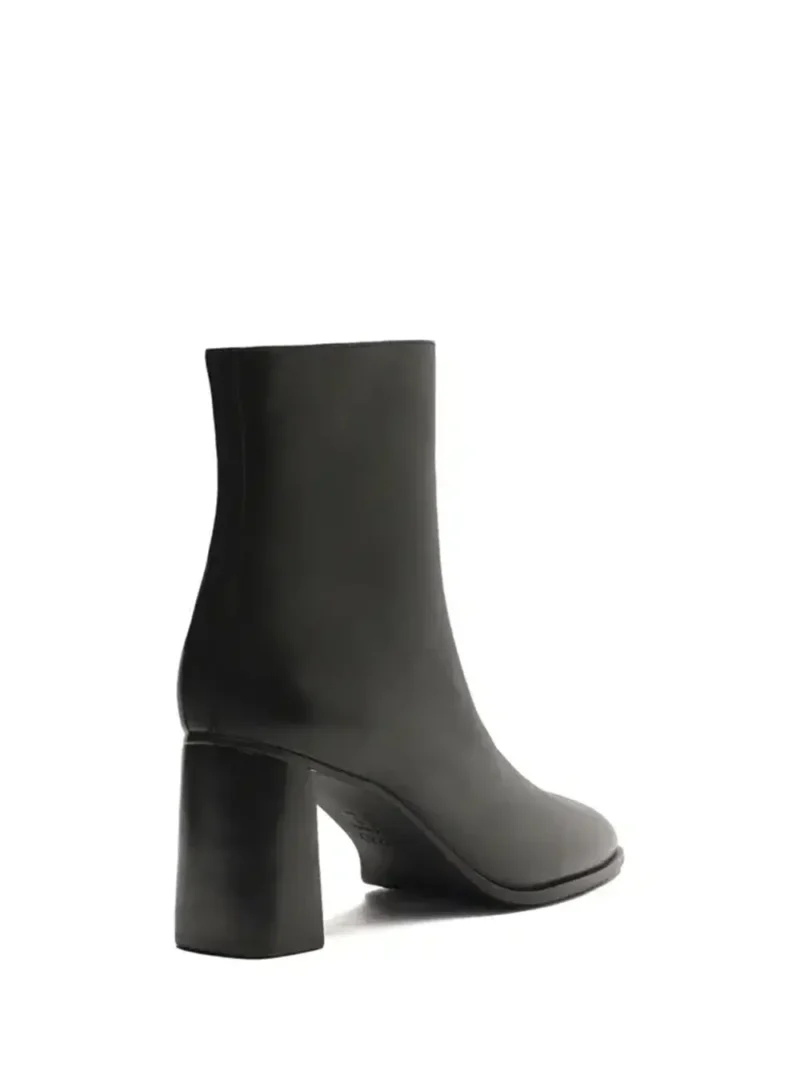 Black Leather Boots with High Heels - Image 3