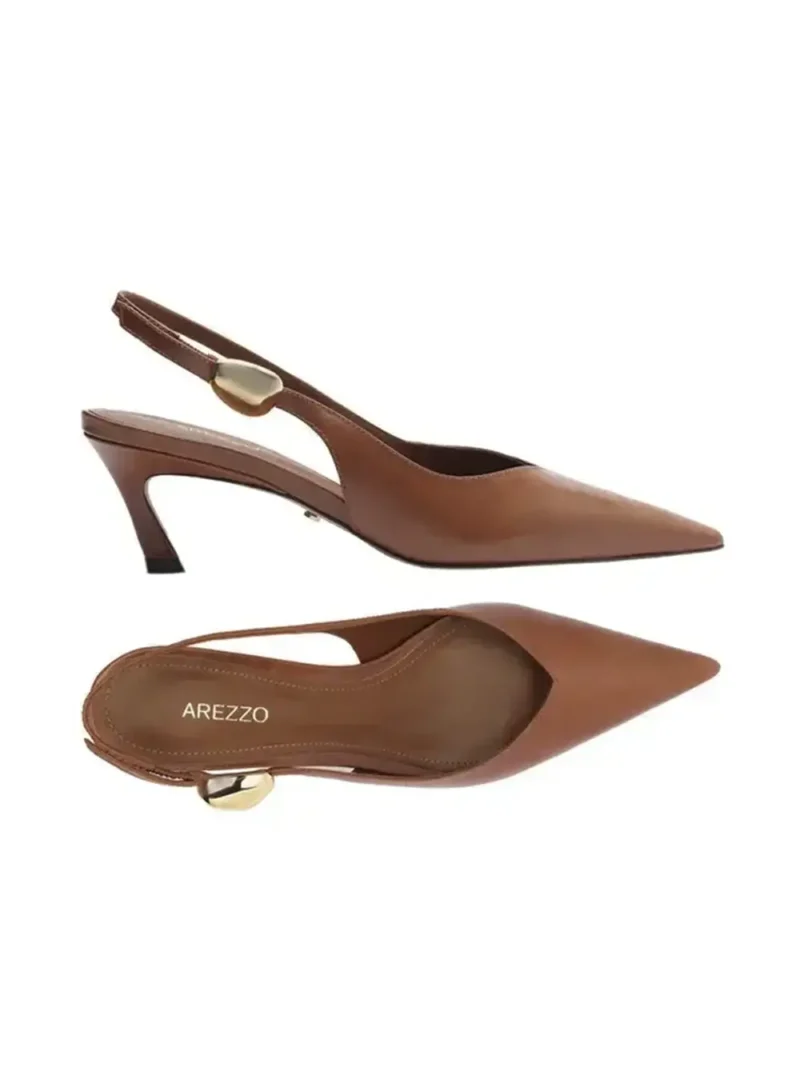 Brown Leather Pumps - Image 4