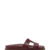 Red Leather Sandals with Straps